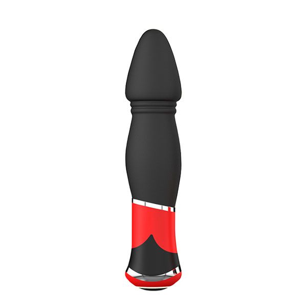 Купить Чёрный анальный стимулятор с вибрацией BOOTYFUL CONED VIBE BLACK - 11 см. в Москве.