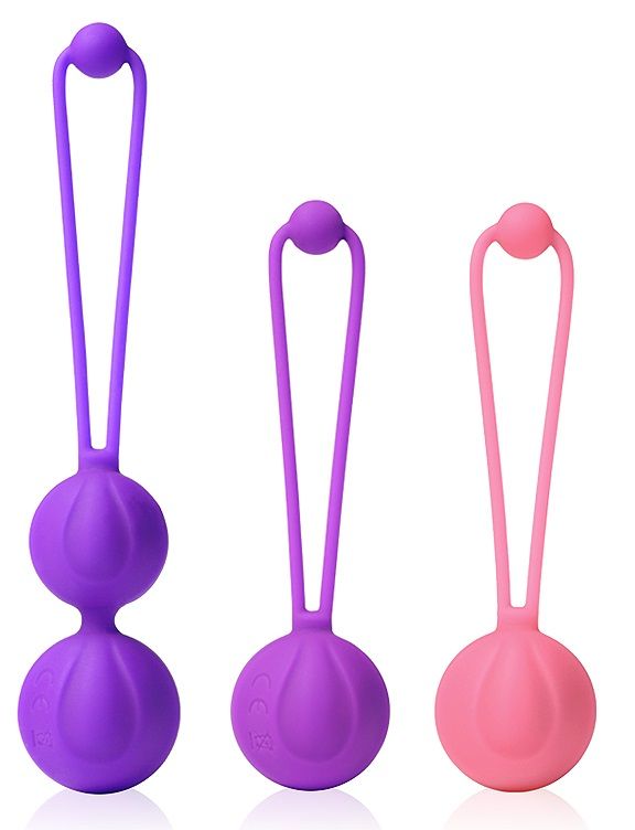 Купить Набор из 3 разноцветных вагинальных шариков в Москве.