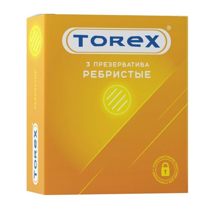 Купить Текстурированные презервативы Torex  Ребристые  - 3 шт. в Москве.