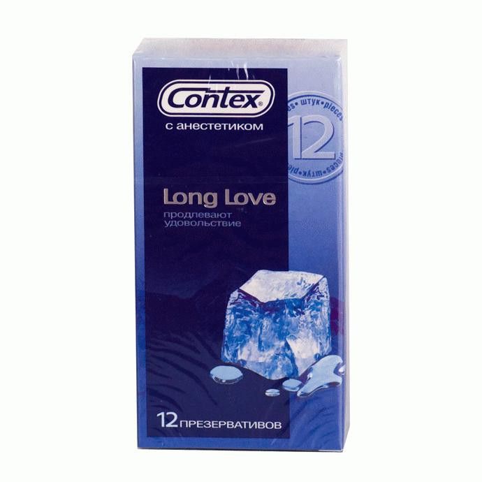 Купить Презервативы с продлевающей смазкой Contex Long Love - 12 шт. в Москве.