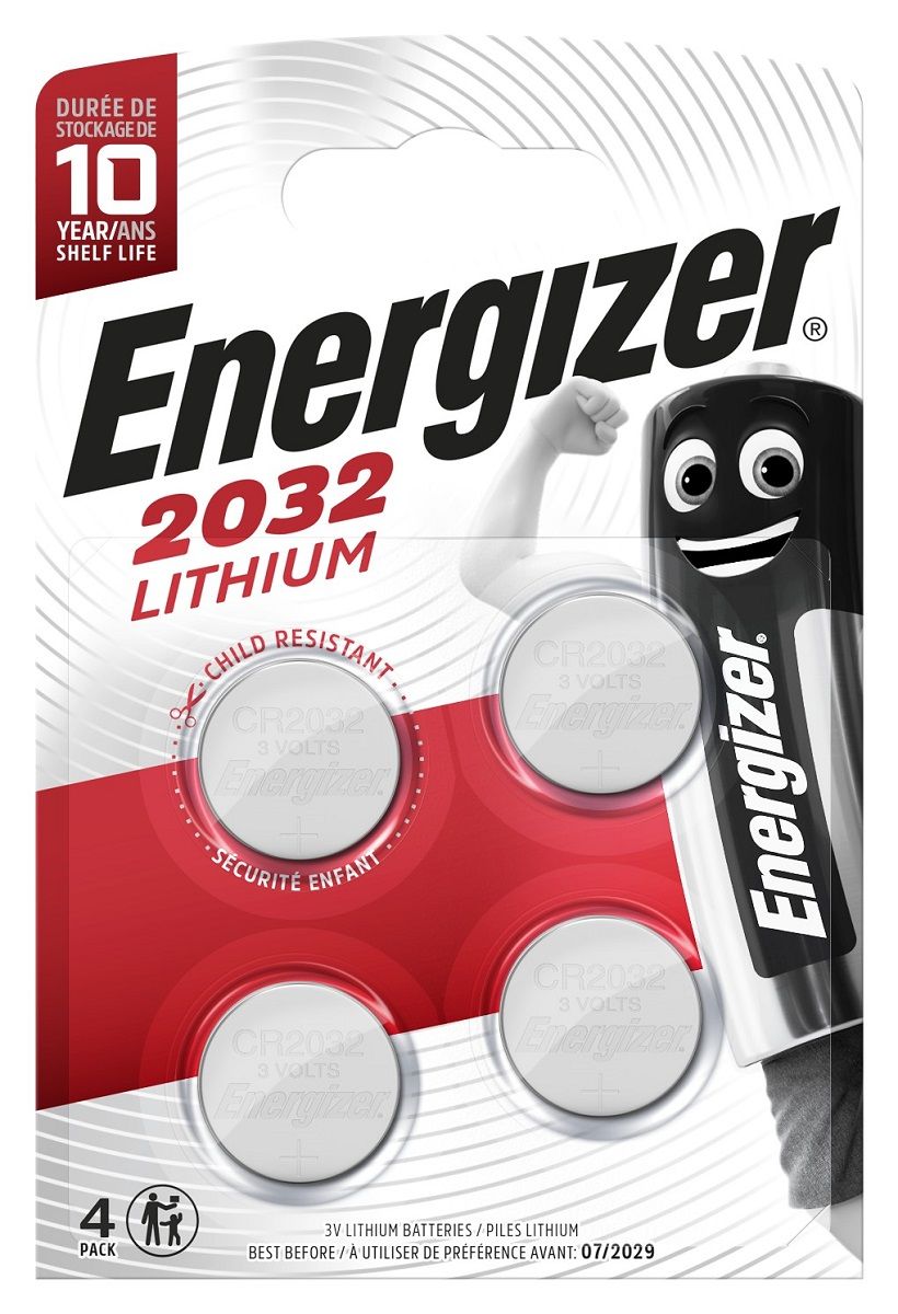 Купить Батарейки Energizer Lithium CR2032 3V - 4 шт. в Москве.