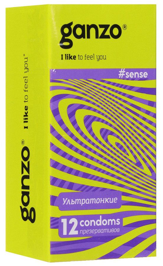 Купить Тонкие презервативы для большей чувствительности Ganzo Sence - 12 шт. в Москве.