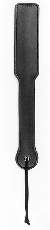Купить Черная гладкая шлепалка NOTABU с широкой ручкой - 32 см. в Москве.