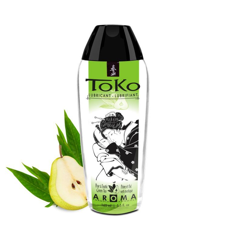 Купить Интимный гель TOKO Pear   Exotic Green Tea с ароматом груши и зеленого чая - 165 мл. в Москве.
