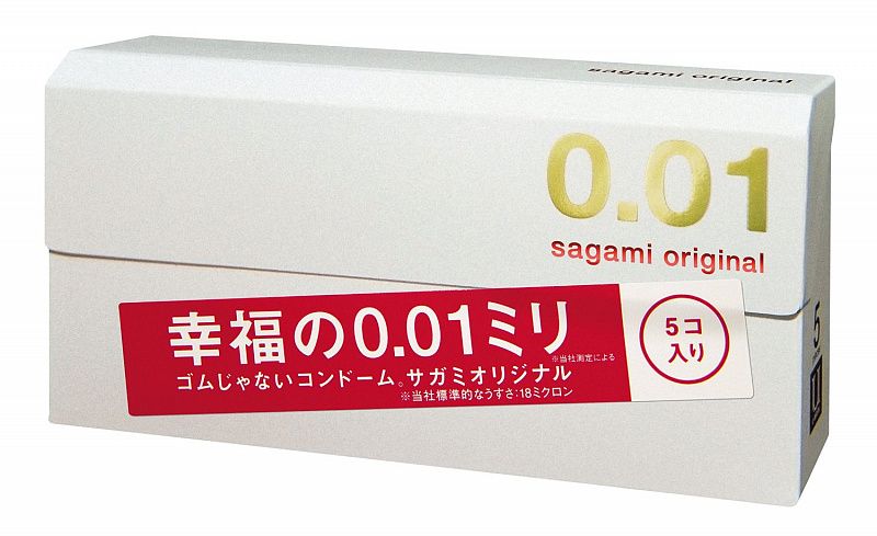 Купить Супер тонкие презервативы Sagami Original 0.01 - 5 шт. в Москве.