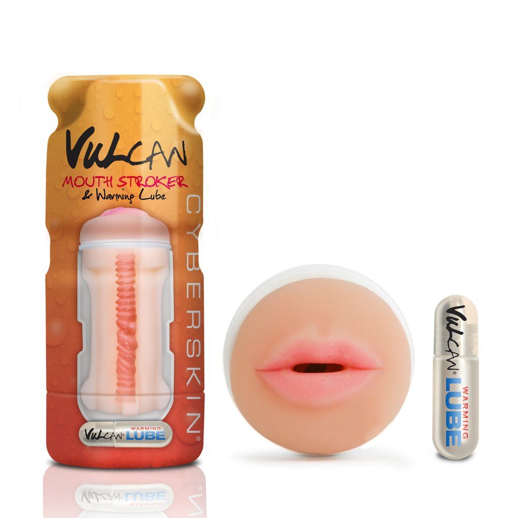 Купить Мастурбатор-ротик Cyberskin Vulcan Mouth Stroker with Warming Lube в Москве.