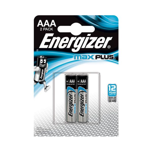 Купить Батарейки Energizer MAX PLUS LR03/E92 AAA 1.5V - 2 шт. в Москве.