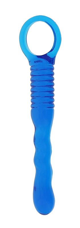 Купить Голубой анальный стимулятор TAPERED ANAL ROD BLUE - 14,5 см. в Москве.