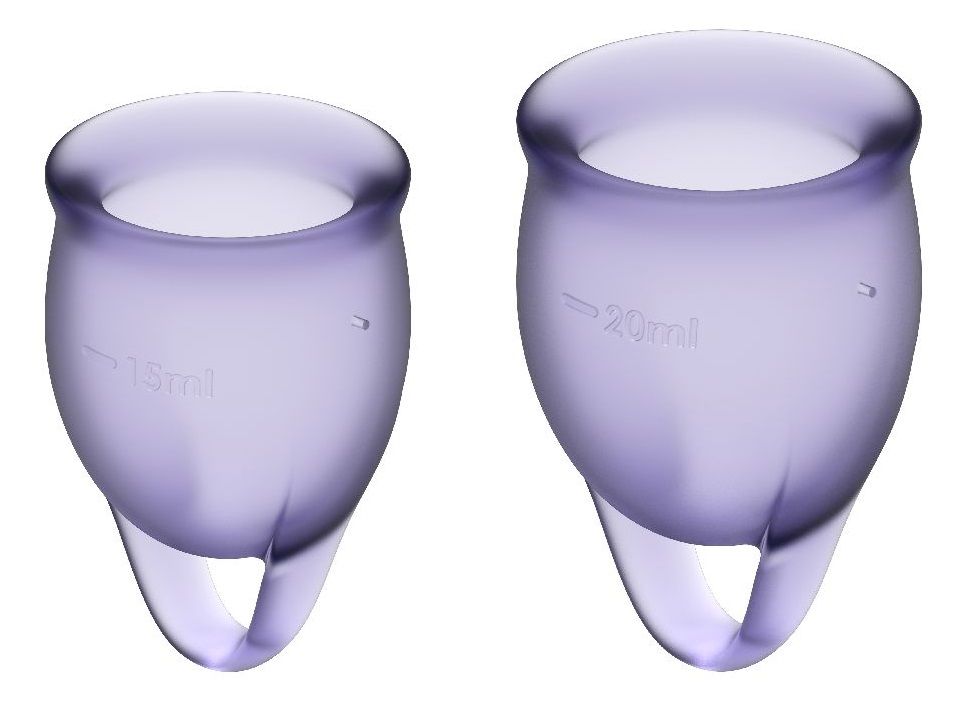 Купить Набор фиолетовых менструальных чаш Feel confident Menstrual Cup в Москве.