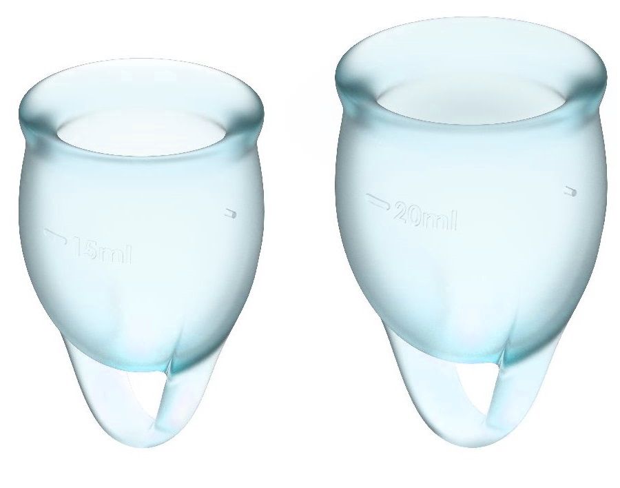 Купить Набор голубых менструальных чаш Feel confident Menstrual Cup в Москве.