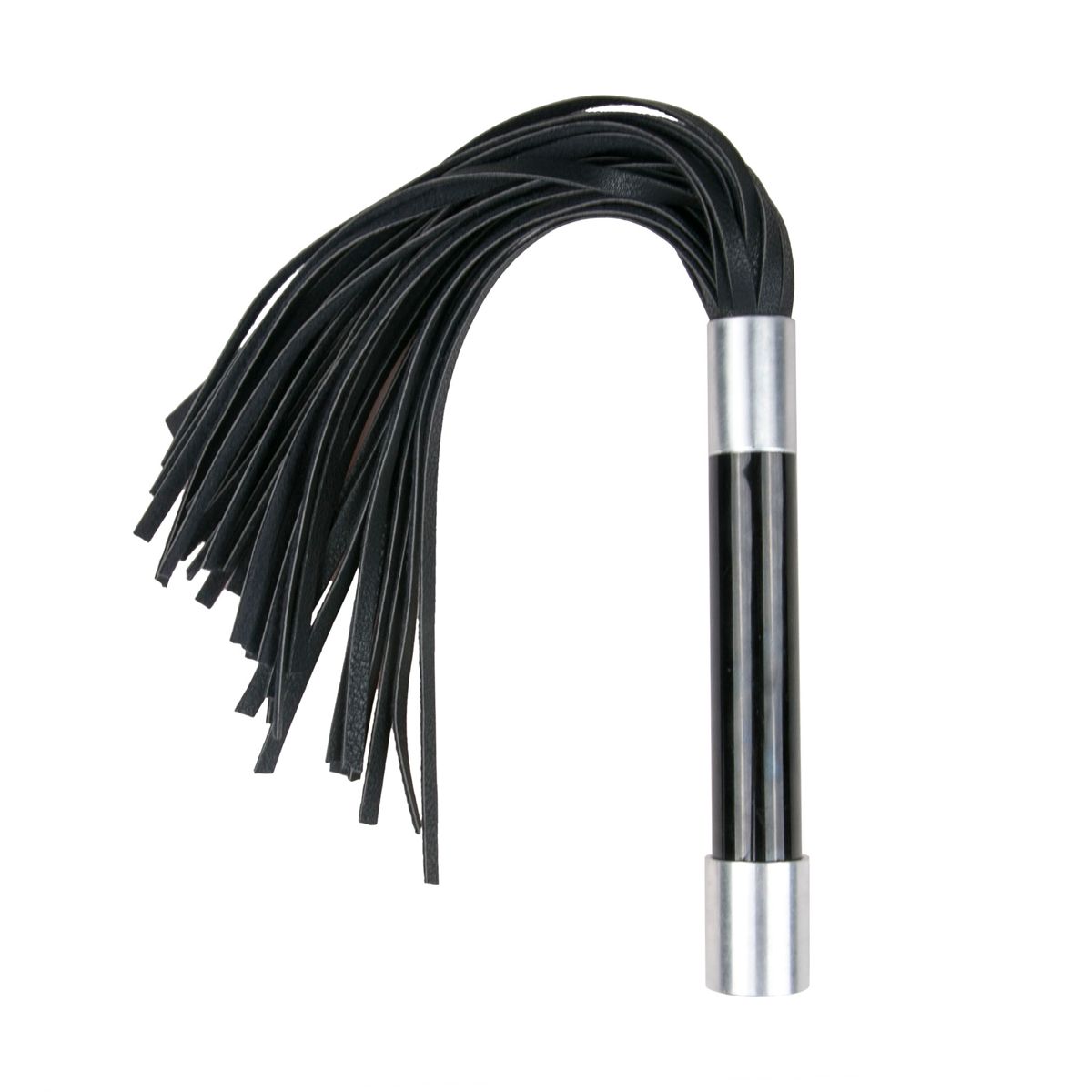 Купить Черная плеть Easytoys Flogger With Metal Grip - 38 см. в Москве.