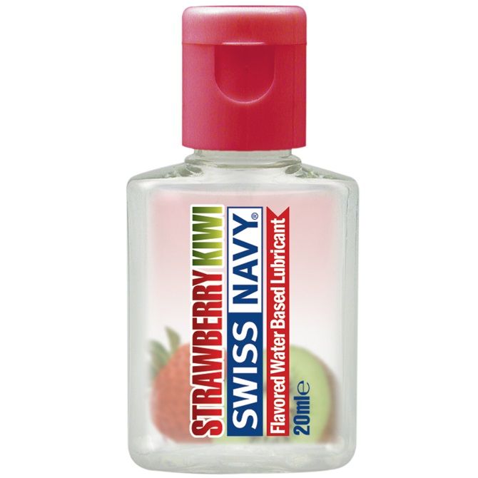 Купить Лубрикант Swiss Navy Strawberry Kiwi Lube с ароматом клубники и киви - 20 мл. в Москве.