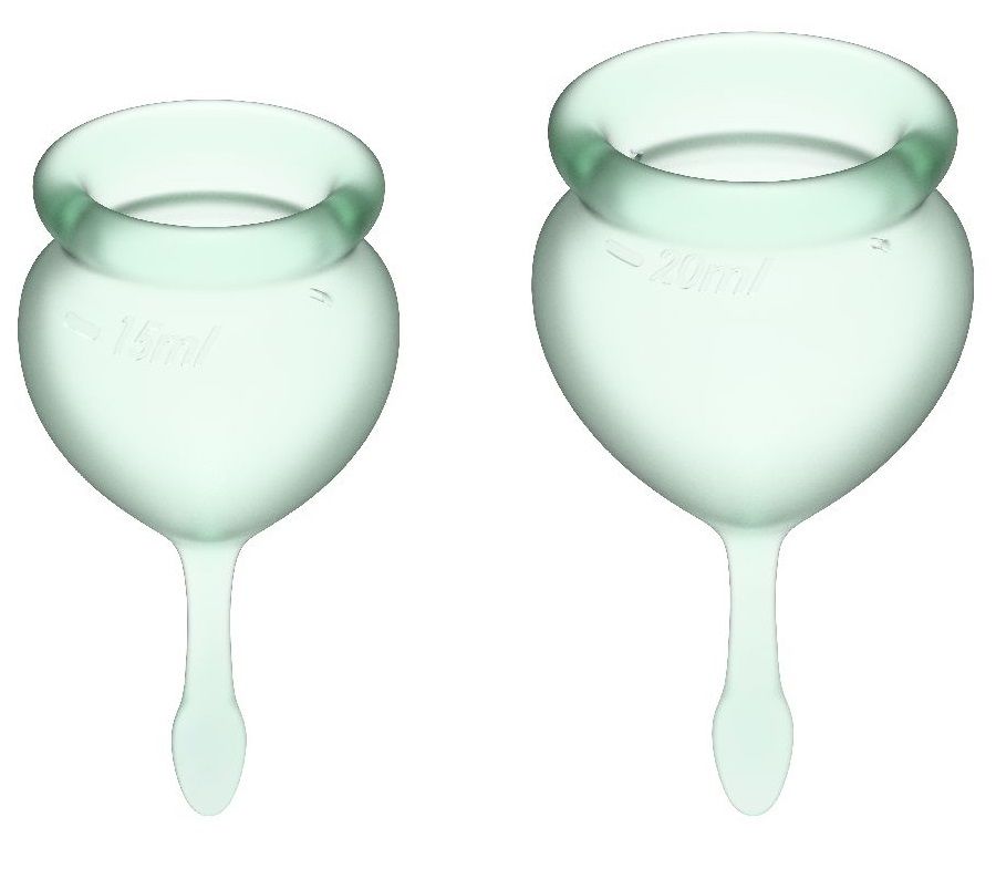Купить Набор зеленых менструальных чаш Feel good Menstrual Cup в Москве.