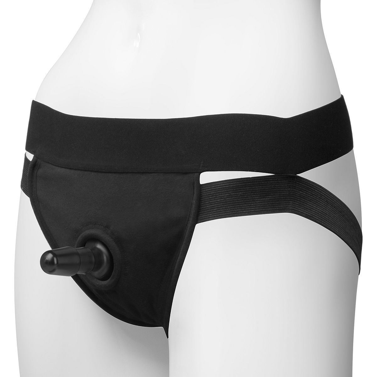 Купить Трусики с плугом Vac-U-Lock Panty Harness with Plug Dual Strap - S/M в Москве.