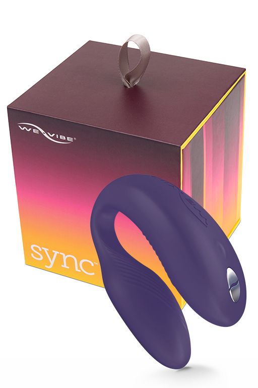 Купить Фиолетовый вибромассажер для пар We-Vibe Sync Purple на радиоуправлении в Москве.