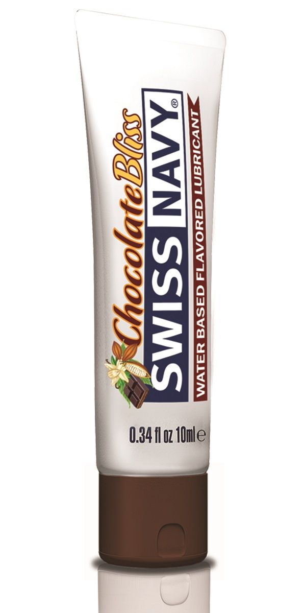 Купить Лубрикант с ароматом шоколада Swiss Navy Chocolate Bliss Lube - 10 мл. в Москве.