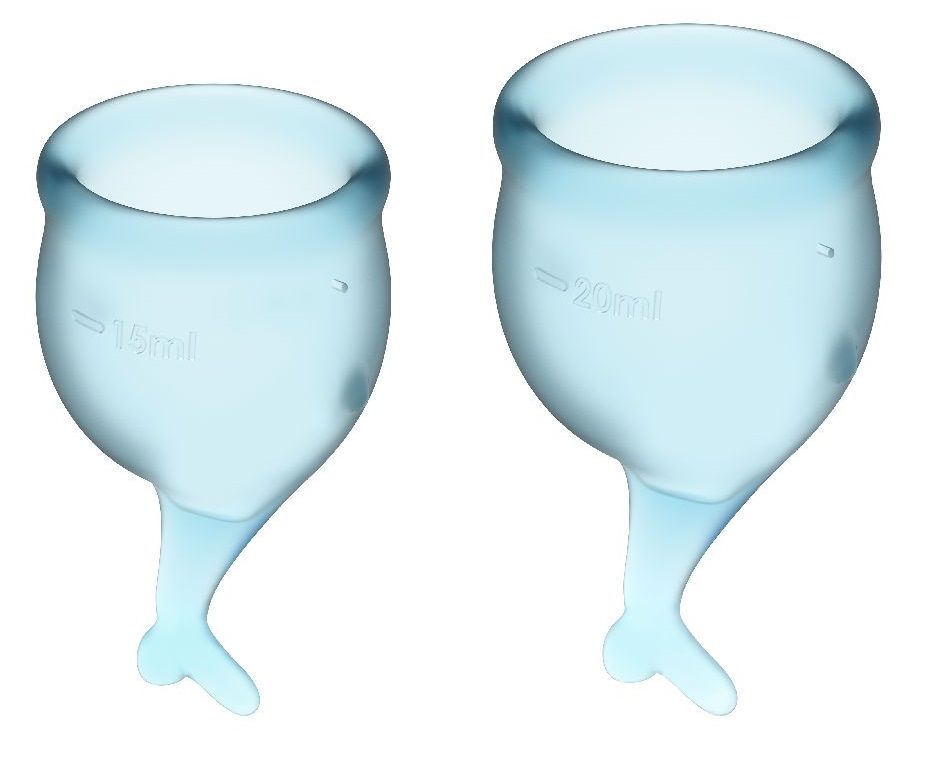Купить Набор голубых менструальных чаш Feel secure Menstrual Cup в Москве.
