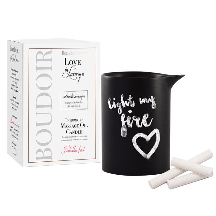 Купить Массажная свеча с феромонами Love In Luxury Seduced Pheromone Soy Massage Candle Forbidden Fruit - 154 мл. в Москве.