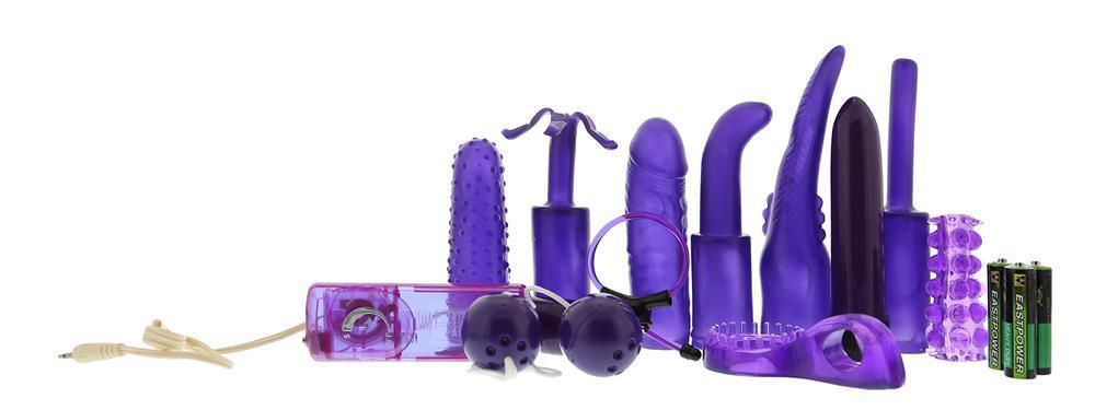 Купить Фиолетовый вибронабор SEX TOY KIT LAVENDER в Москве.