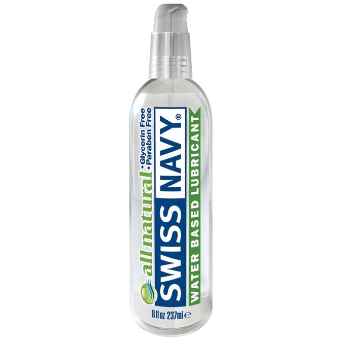 Купить Гипоаллергенный лубрикант Swiss Navy All Natural Water Base Lubricant - 237 мл. в Москве.