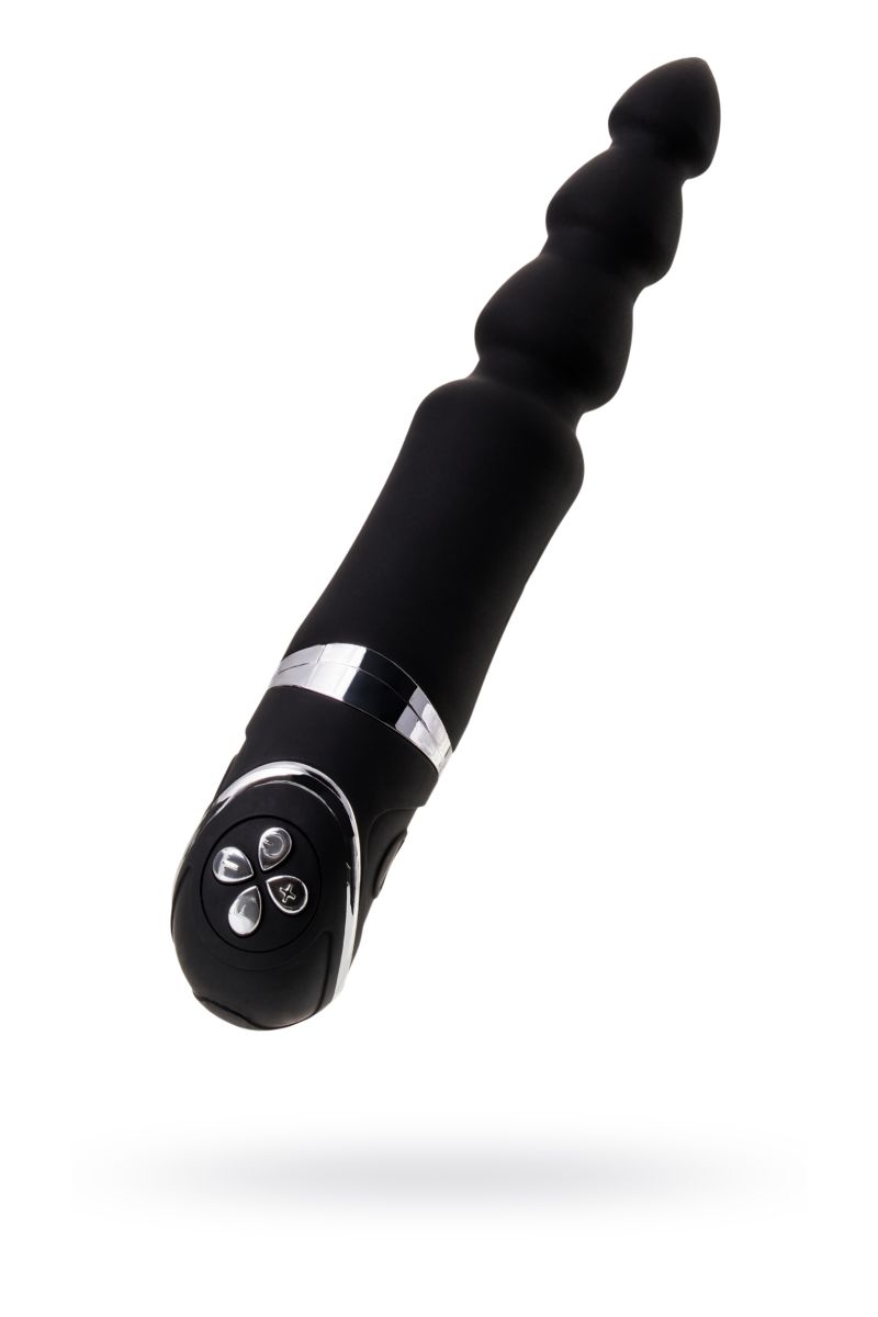 Купить Чёрный анальный вибростимулятор Erotist - 20,7 см. в Москве.