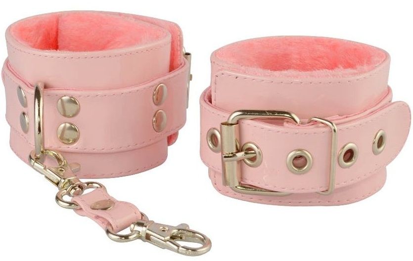 Купить Нежно-розовые наручники с меховым подкладом в Москве.