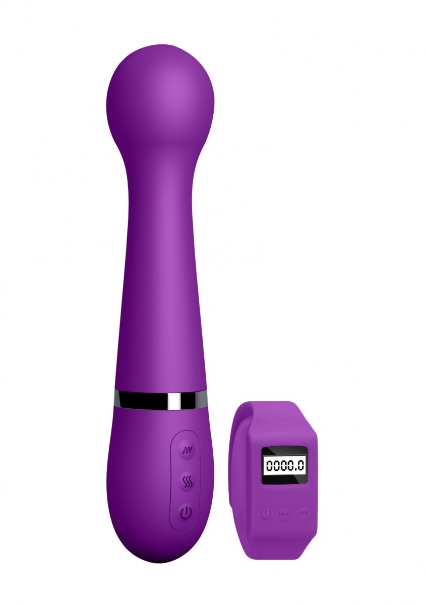 Купить Фиолетовый вибромассажер Kegel Wand - 18,5 см. в Москве.