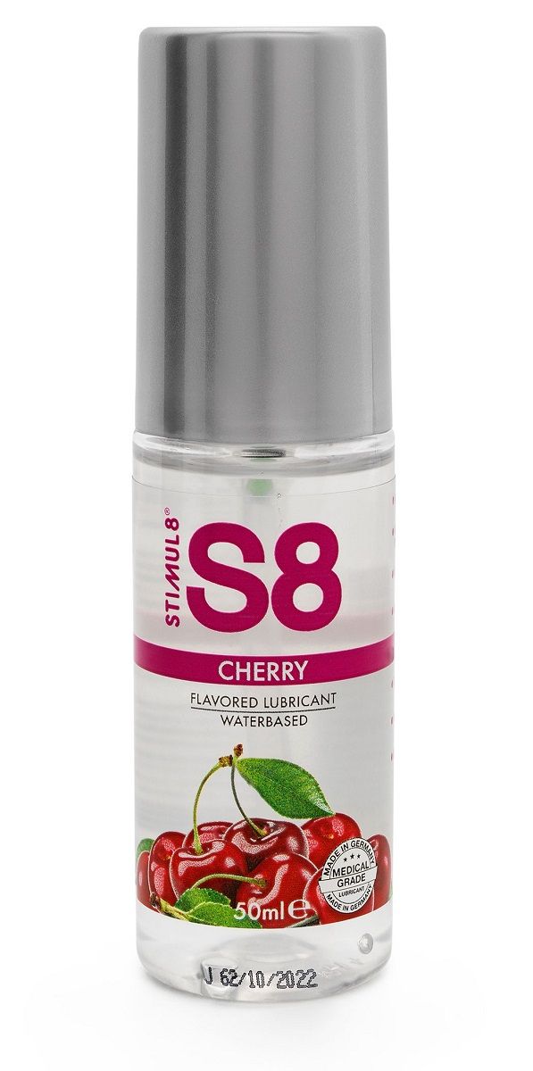 Купить Смазка на водной основе S8 Flavored Lube со вкусом вишни - 50 мл. в Москве.