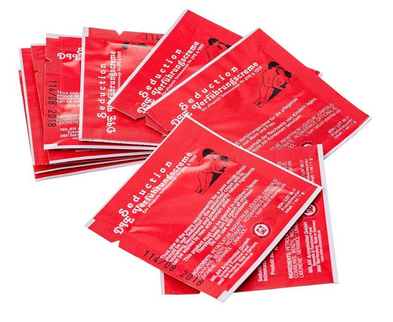Купить Набор из 10 пробников возбуждающего интимного крема для мужчин и женщин Seduction в Москве.