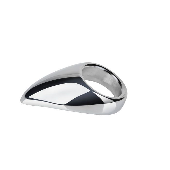 Купить Эрекционное кольцо с металлическим языком Teadrop (размер M) в Москве.