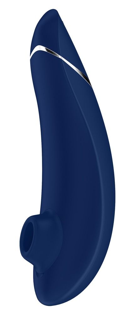 Купить Синий бесконтактный клиторальный стимулятор Womanizer Premium в Москве.