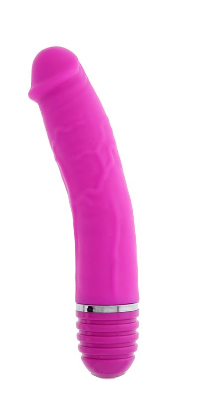 Купить Розовый вибратор-реалистик PURRFECT SILICONE VIBRATOR 6INCH PINK - 15 см. в Москве.