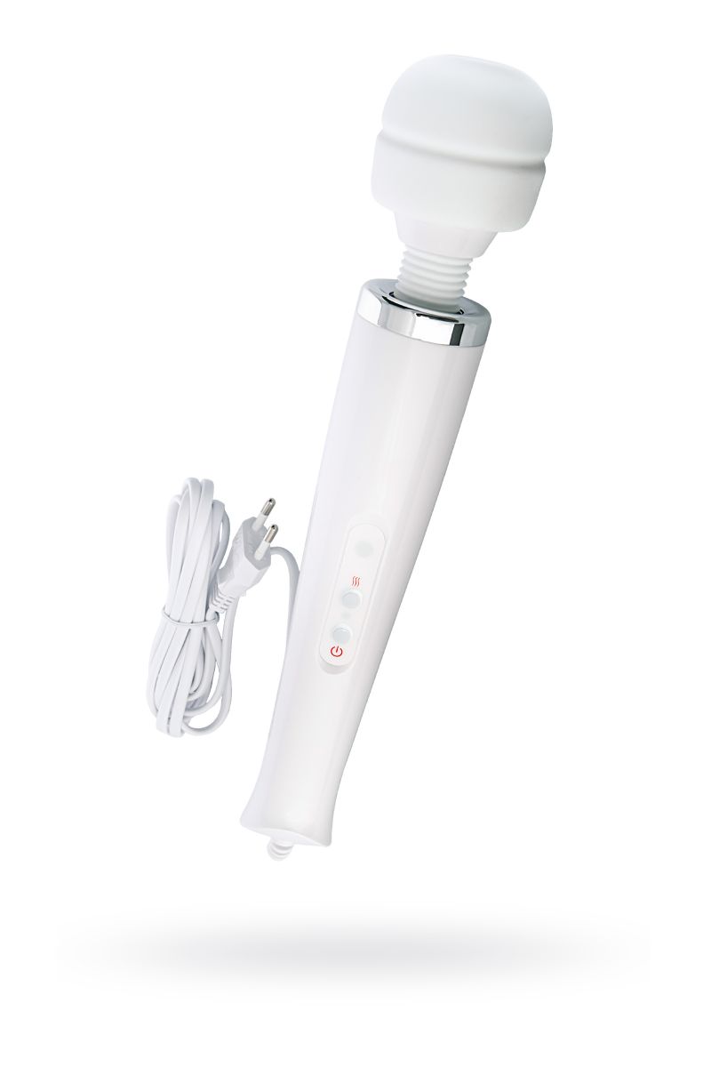 Купить Работающий от сети, белый вибратор Super massager - 32 см. в Москве.