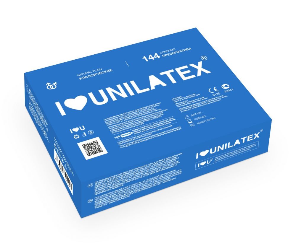 Купить Классические презервативы Unilatex Natural Plain - 144 шт. в Москве.