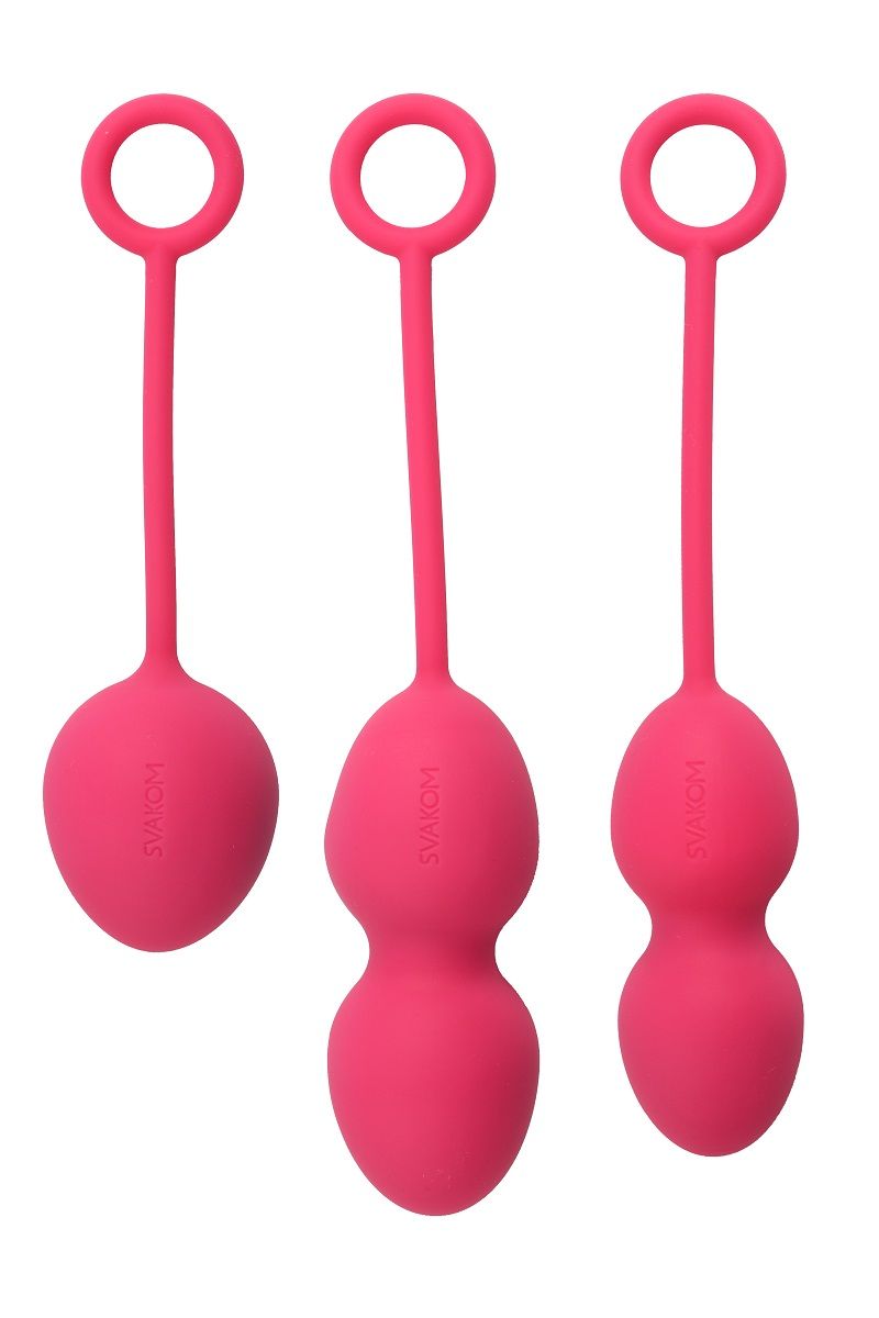 Купить Набор розовых вагинальных шариков Nova Ball со смещенным центром тяжести в Москве.