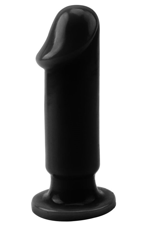 Купить Черный анальный фаллоимитатор Evil Dildo Plug M - 12,5 см. в Москве.