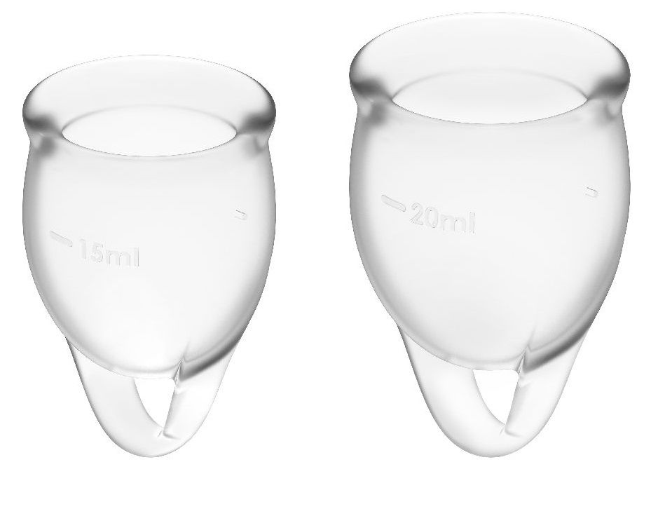 Купить Набор прозрачных менструальных чаш Feel confident Menstrual Cup в Москве.