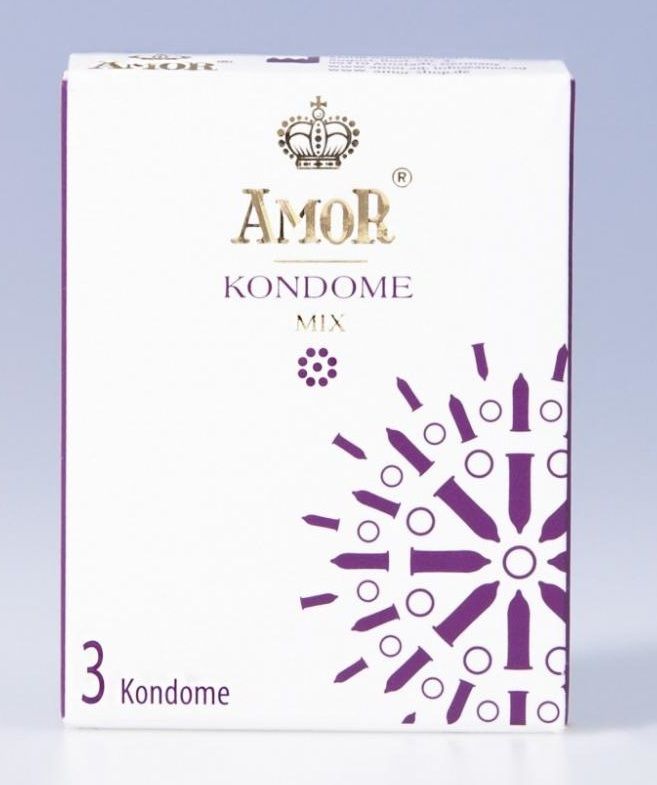 Купить Микс-набор презервативов AMOR Mix - 3 шт. в Москве.