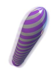 Купить Фиолетовый вибратор Sweet Swirl Vibrator - 21,3 см. в Москве.