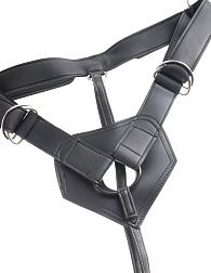 Купить Страпон на виниловых трусиках Strap-on Harness Cock - 17,8 см. в Москве.