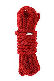 Купить Красная веревка для шибари DELUXE BONDAGE ROPE - 5 м. в Москве.