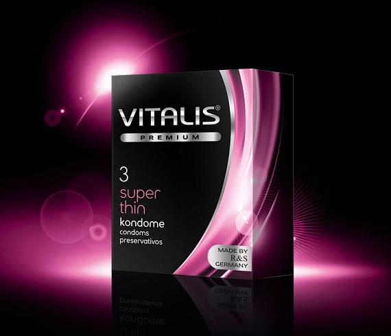 Купить Ультратонкие презервативы VITALIS premium №3 Super thin - 3 шт. в Москве.