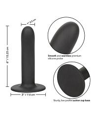 Купить Черный анальный стимулятор Silicone Smooth Probe - 15,25 см. в Москве.
