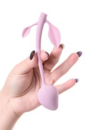 Купить Розовый силиконовый вагинальный шарик с лепесточками в Москве.