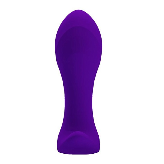 Купить Фиолетовая анальная втулка с вибрацией - 10,5 см. в Москве.