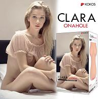 Купить Телесный вибромастурбатор-вагина Clara OnaHole с имитацией груди в Москве.