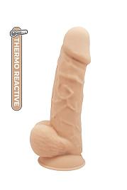 Купить Телесный реалистичный фаллоимитатор DILDO 8.5INCH FLESH - 21,6 см. в Москве.