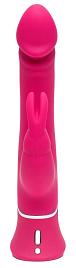Купить Розовый вибратор-кролик Realistic Dual Density Rechargeable Rabbit Vibrator - 25,5 см. в Москве.