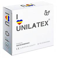 Купить Разноцветные ароматизированные презервативы Unilatex Multifruits - 3 шт. в Москве.