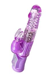 Купить Фиолетовый вибратор High-Tech fantasy - 22,5 см. в Москве.